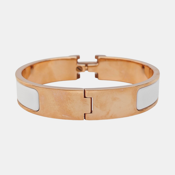 Clic H Metal Rose Gold Bangle