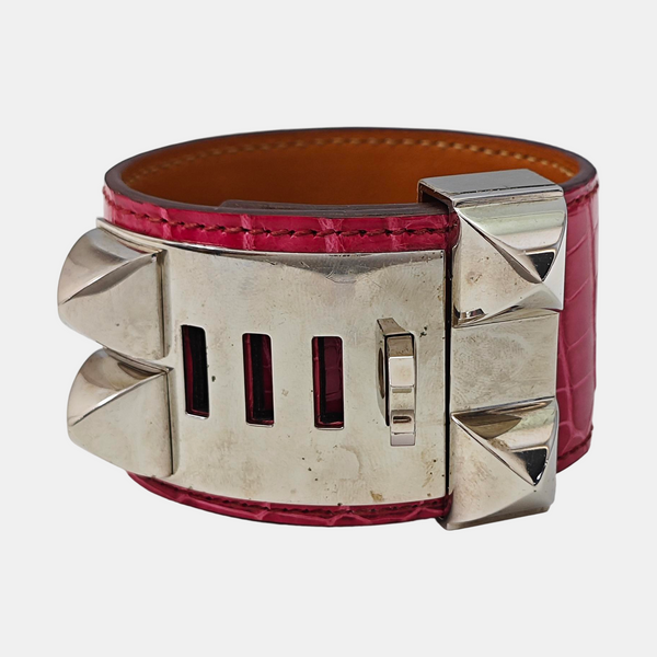 Collier De Chien Leather Red Bangle