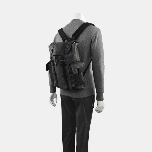 CHRISTOPHER PM Monogram Coated Canvas Gray