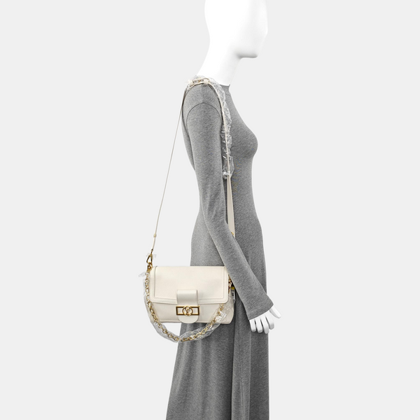 DAUPHINE MM Calfskin White