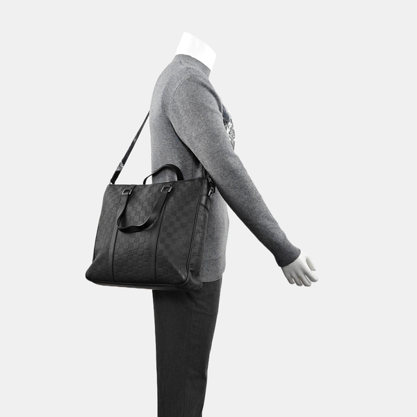 TADAO PM Damier Graphite Calfskin Black