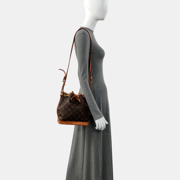 NOÉ BB Monogram Coated Canvas Brown