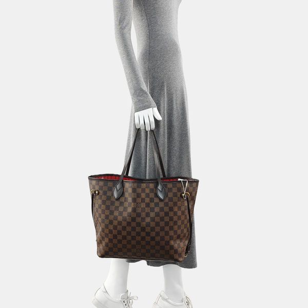 NEVERFULL MM Damier Ebene Coated Canvas Brown