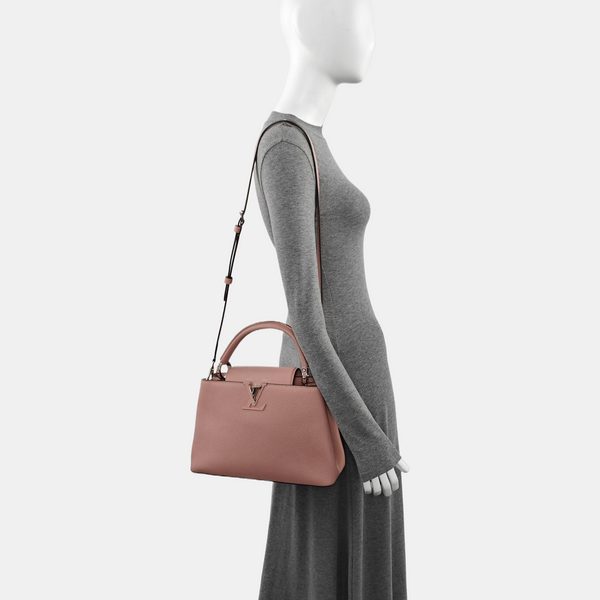 CAPUCINES MM Calfskin Pink