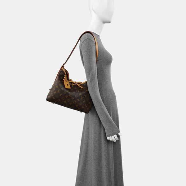 CARRYALL PM Monogram Coated Canvas Brown