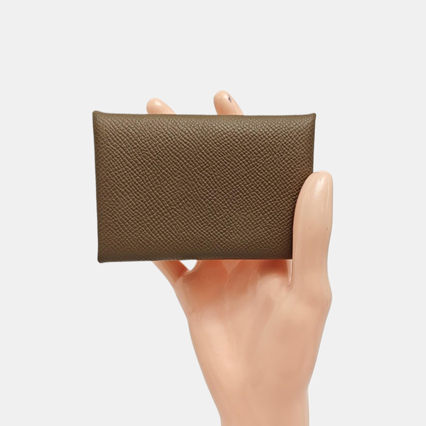 Calvi Epsom Gray Card Holder