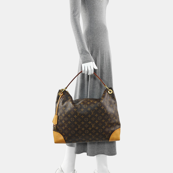 BERRI MM Monogram Coated Canvas Brown