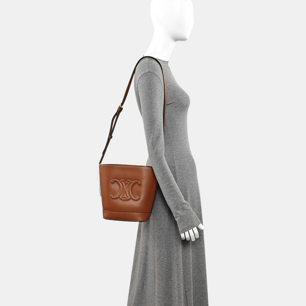 Calfskin Bucket Bag Brown