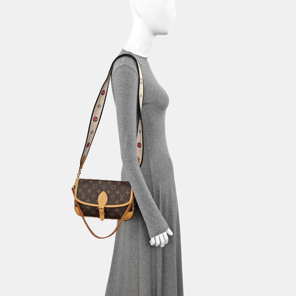 DIANE Monogram Coated Canvas Brown