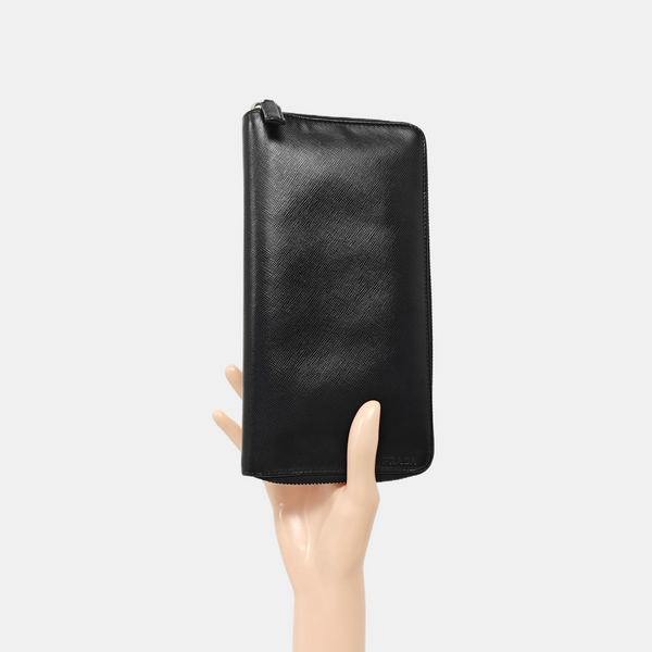 Saffiano Calfskin Wallet Black