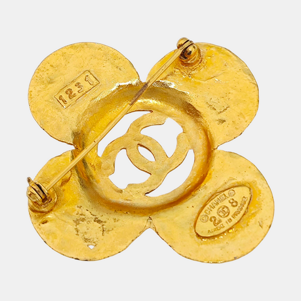 Metal Gold Brooch