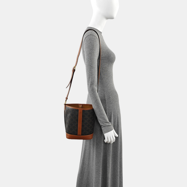 TRIOMPHE CANVAS Small Coated Canvas Brown