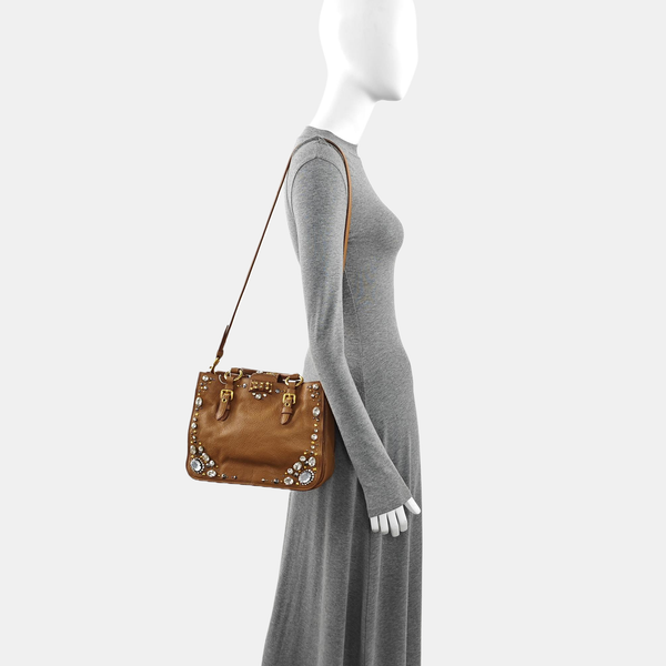 Calfskin Tote Bag Brown