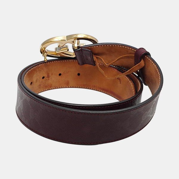 Leather Belt Red