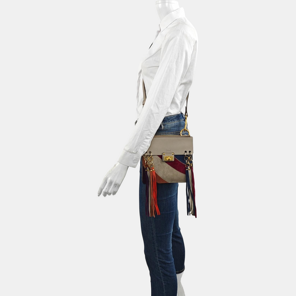 Drew Mini Calfskin Gray