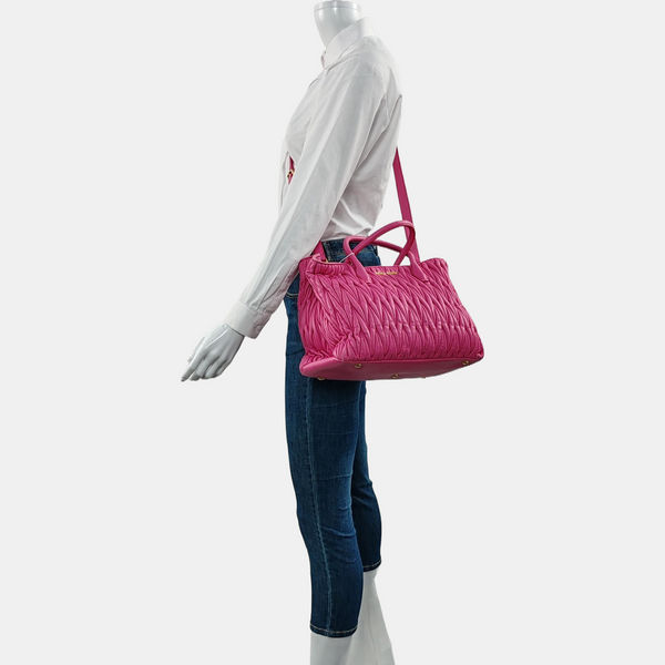 Avenue Quilted Lambskin Pink