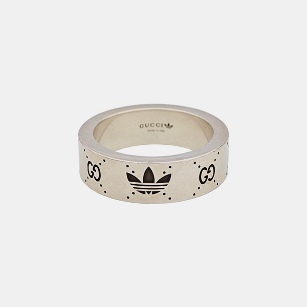 Adidas X Gucci 925 Sterling Silver Ring EU 52