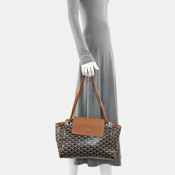 Rouette PM Coated Canvas Brown