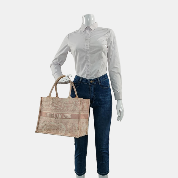 Book Tote Medium Canvas Pink