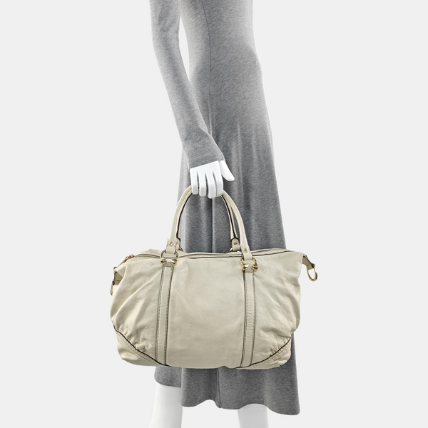 Calfskin Tote Bag White