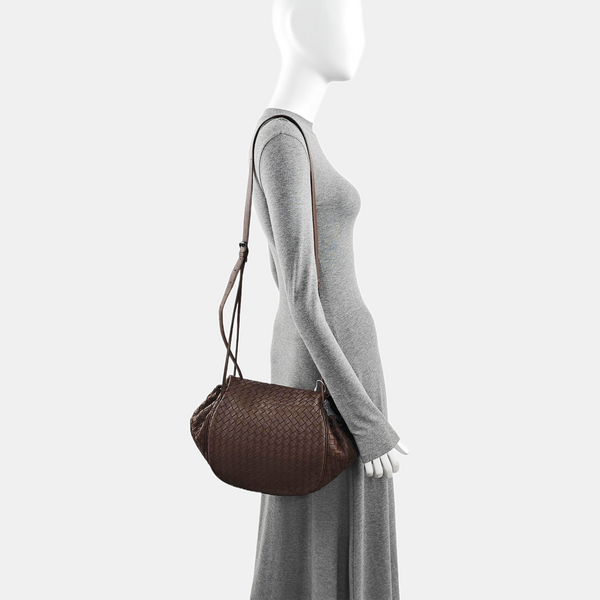 Calfskin Shoulder Bag Brown