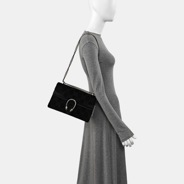 Authenticated pre-owned Dionysus Small Monogram Velvet Black - Shoulder Bag at Looply