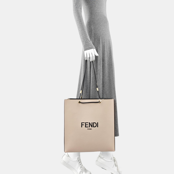 Calfskin Tote Bag Medium Pink