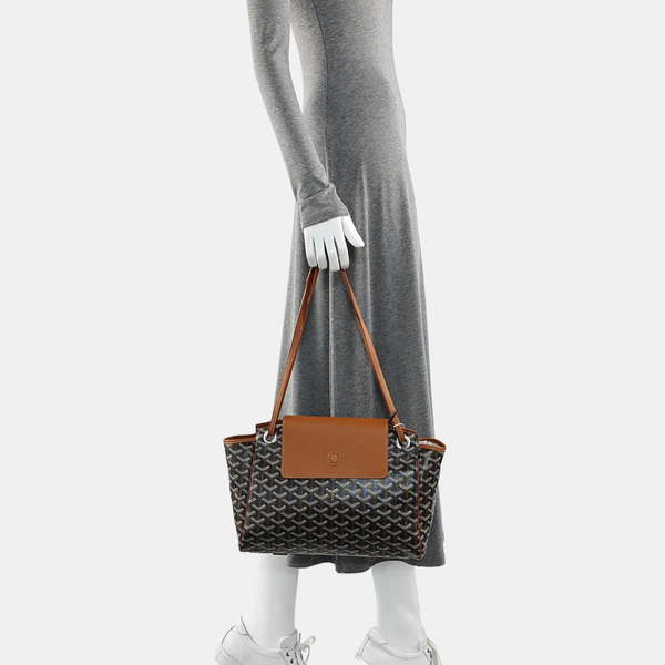 Rouette PM Coated Canvas Brown