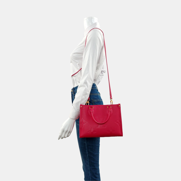 ONTHEGO PM Monogram Calfskin Red