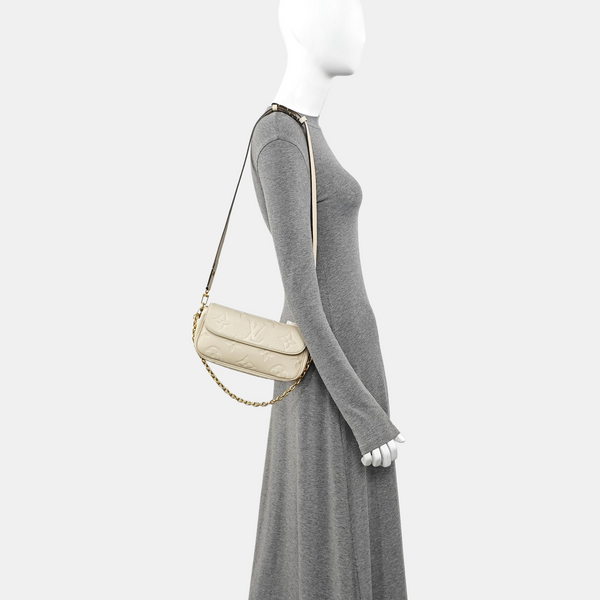 IVY Monogram Calfskin Beige