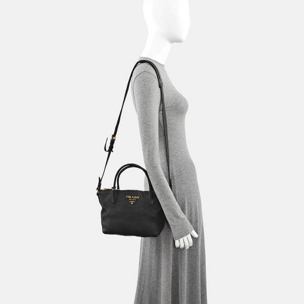 Calfskin Tote Bag Large Black