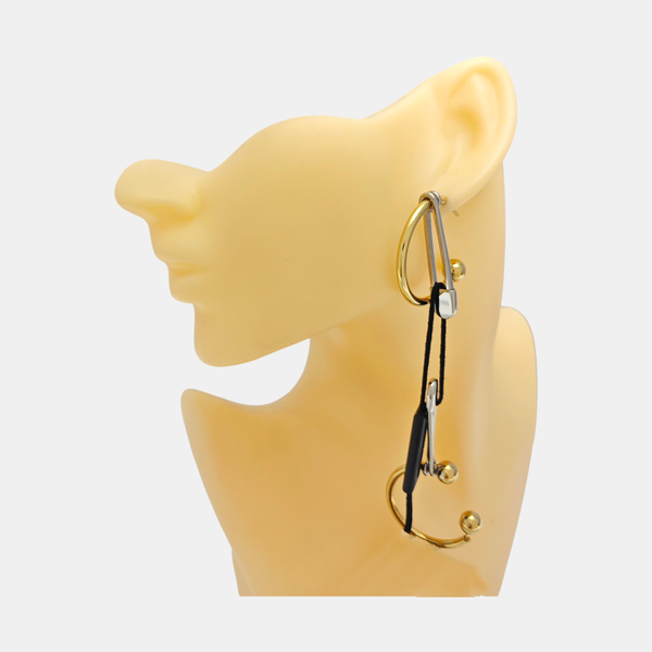 Metal Gold Stud Earrings