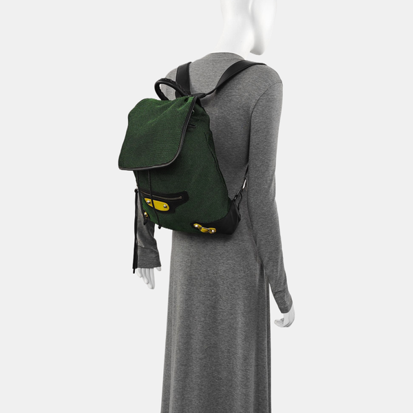 Fabric Backpack Green
