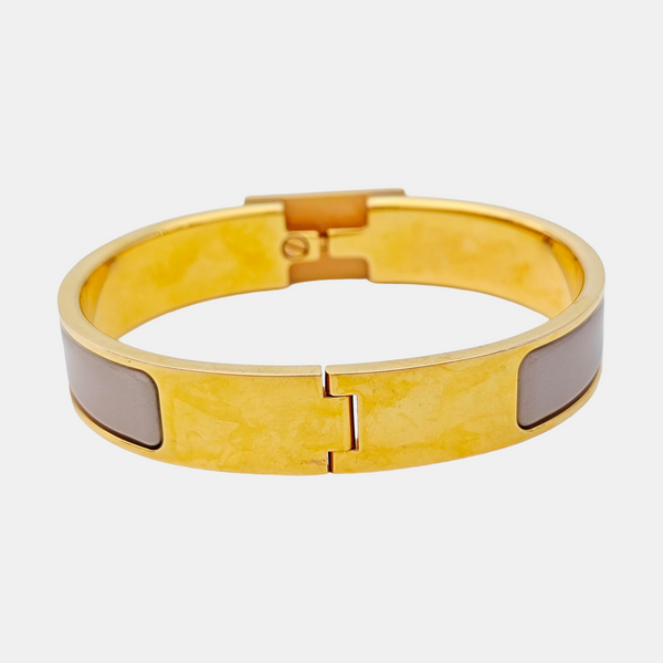 Clic Anneau Metal Gold Bangle