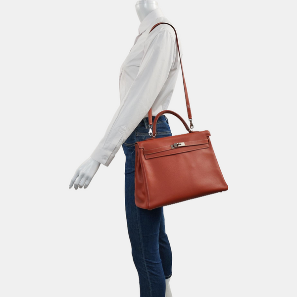 Hermès Kelly 35 Epsom Marrón