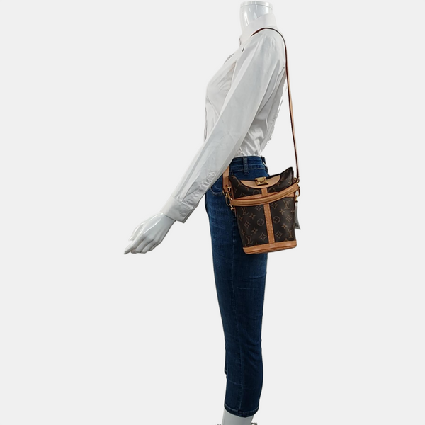 DUFFLE Monogram Coated Canvas Brown