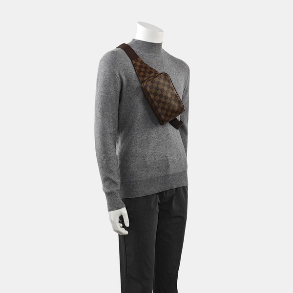 GÉRONIMOS Damier Ebene Coated Canvas Brown