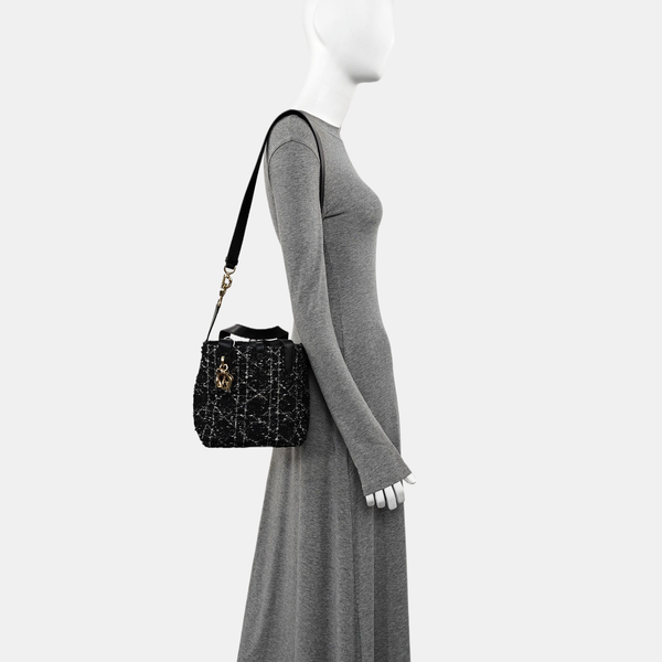Toujours Small Cannage Wool Black