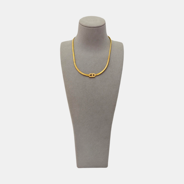Petit CD Metal Gold Necklace