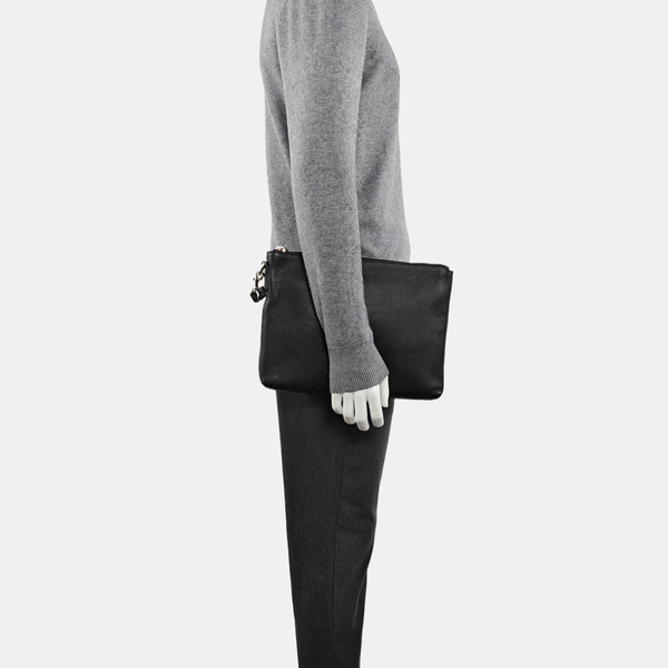 Calfskin Clutch Black