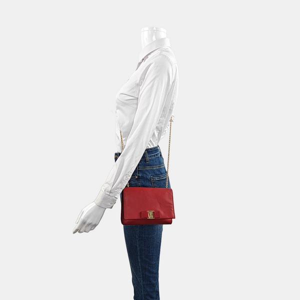 Ginny Calfskin Red