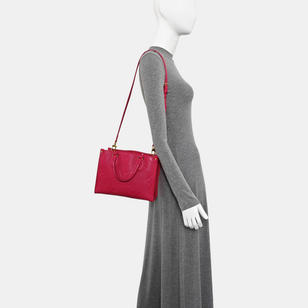 ONTHEGO PM Monogram Calfskin Red