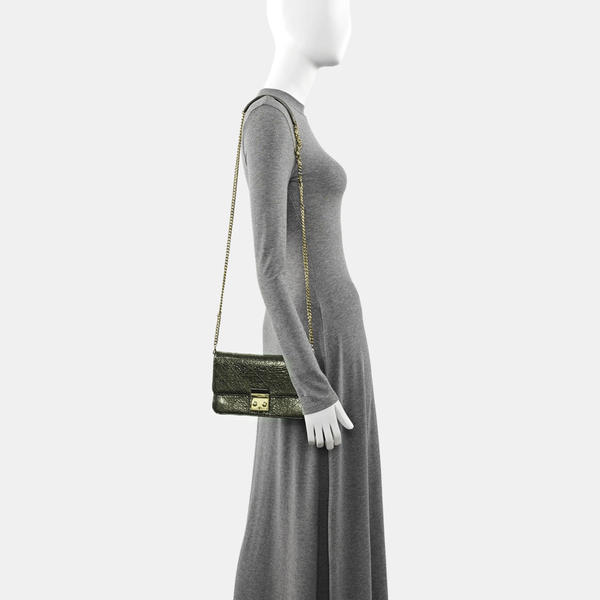 Cannage Calfskin Green