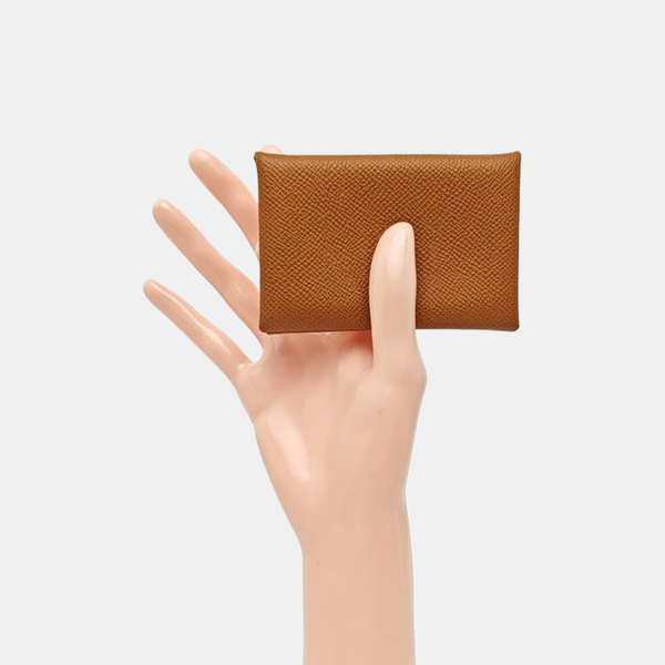 Calvi Epsom Brown Card Holder