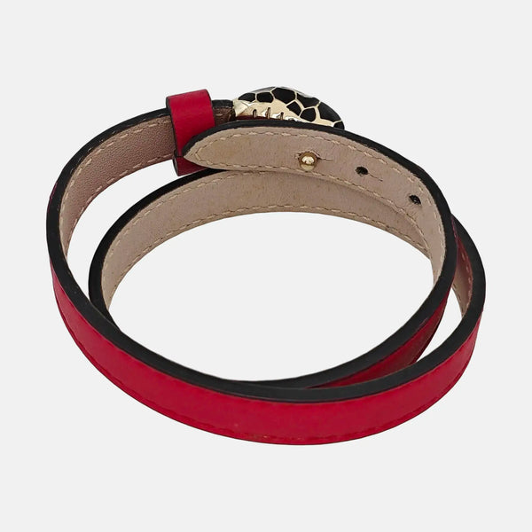 SERPENTI Brass Red Bracelet