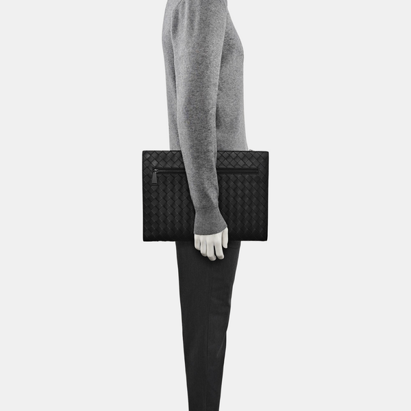Calfskin Clutch Small Black