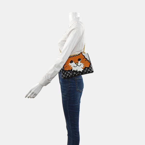 ORANGE CAT Monogram Calfskin Multicolor