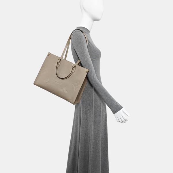 ONTHEGO MM Monogram Calfskin Gray