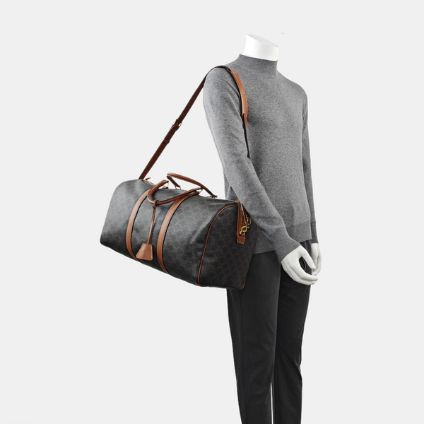 TRIOMPHE CANVAS Large Calfskin Brown