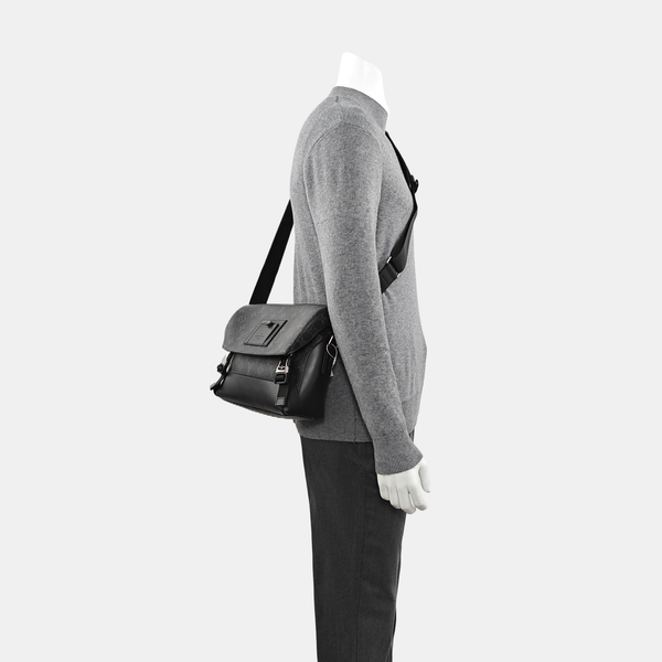 VOYAGER PM Monogram Coated Canvas Black